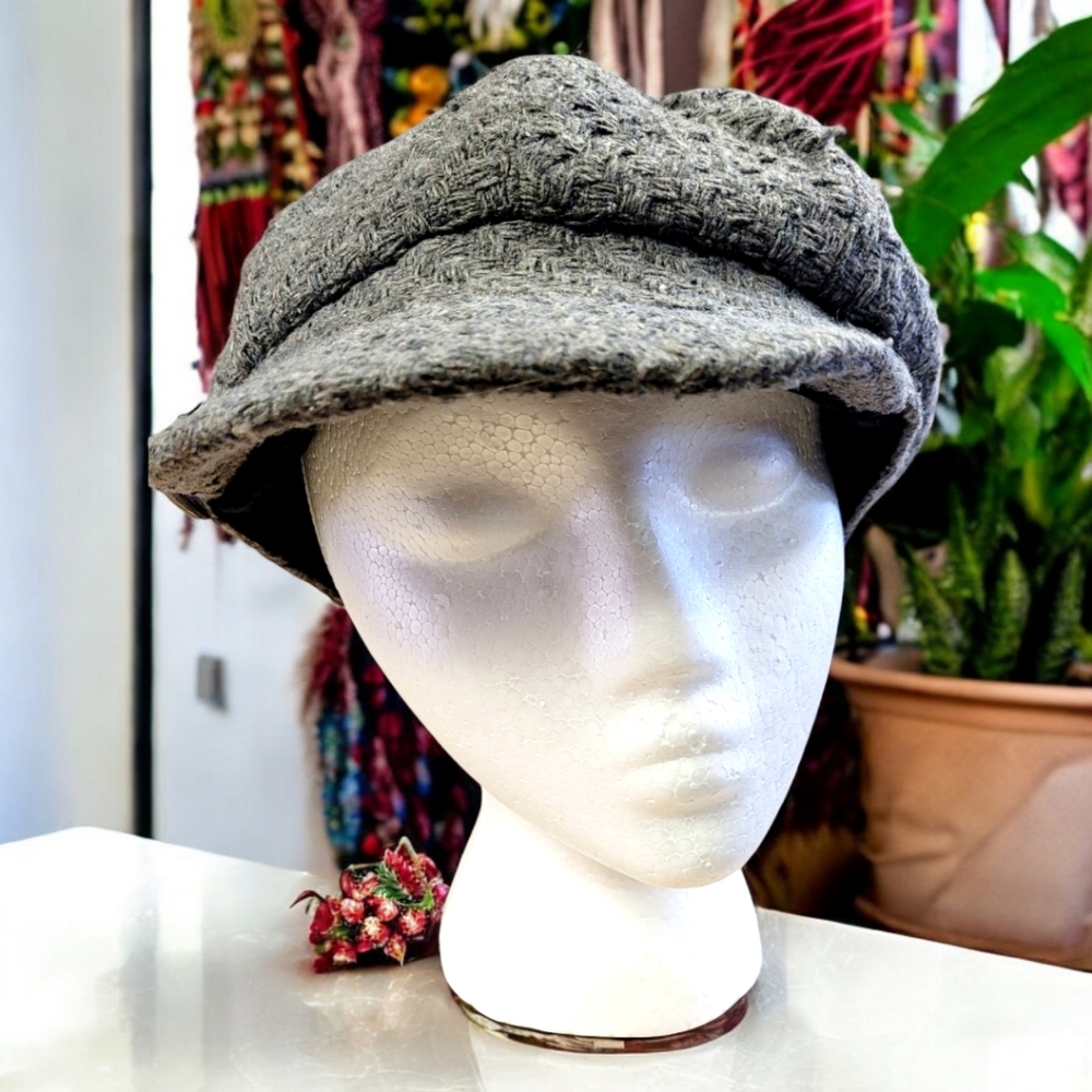 Vintage newsboy hat OS